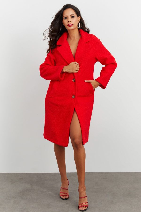 Cool & Sexy Cool & Sexy Coat - Red - Basic