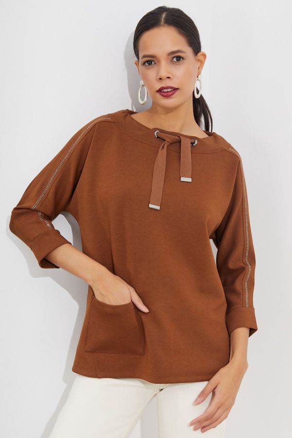 Cool & Sexy Cool & Sexy Sweatshirt - Brown - Regular fit