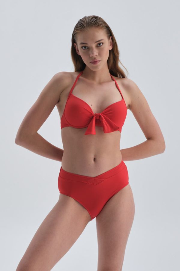 Dagi Dagi Bikini Top - Red - Plain