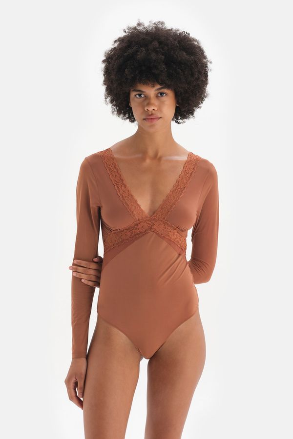 Dagi Dagi Bodysuit - Brown