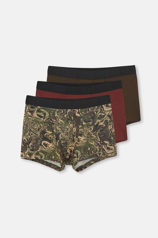 Dagi Dagi Boxer Shorts - Brown - 3 pack