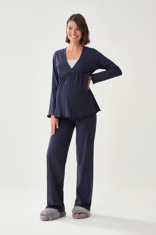 Dagi Dagi Maternity Two-Piece Set - Navy blue - Regular