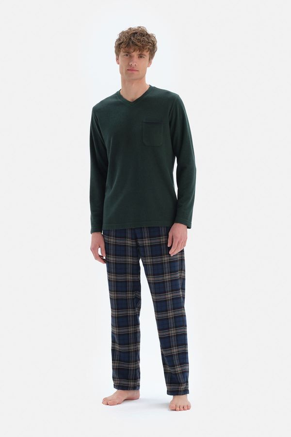 Dagi Dagi Pajama Set - Green - Plaid