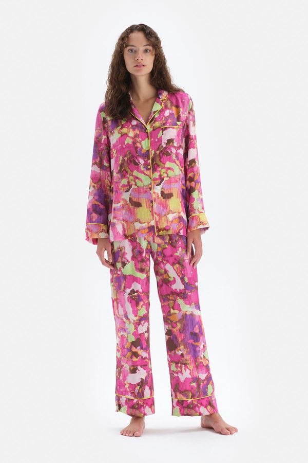 Dagi Dagi Pajama Set - Pink - Batik print