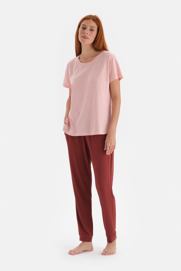 Dagi Dagi Pajama Set - Pink - Plain
