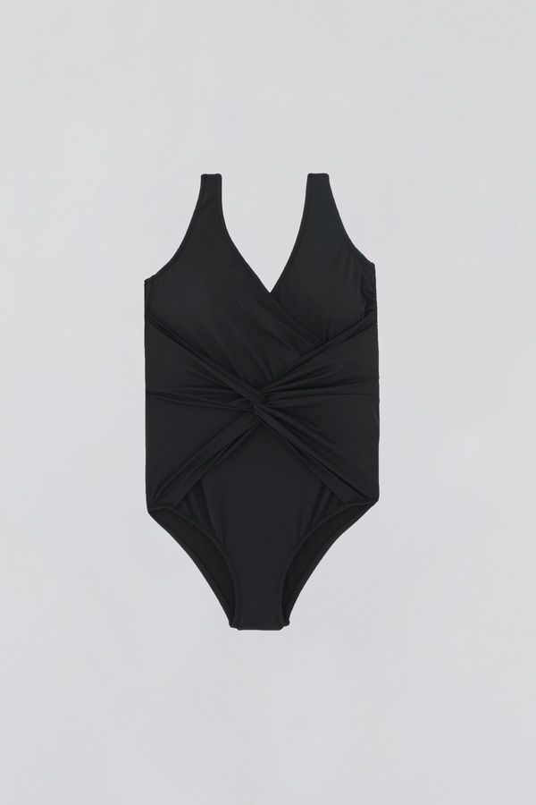 Dagi Dagi Plus Size Swimsuit - Black - Plain