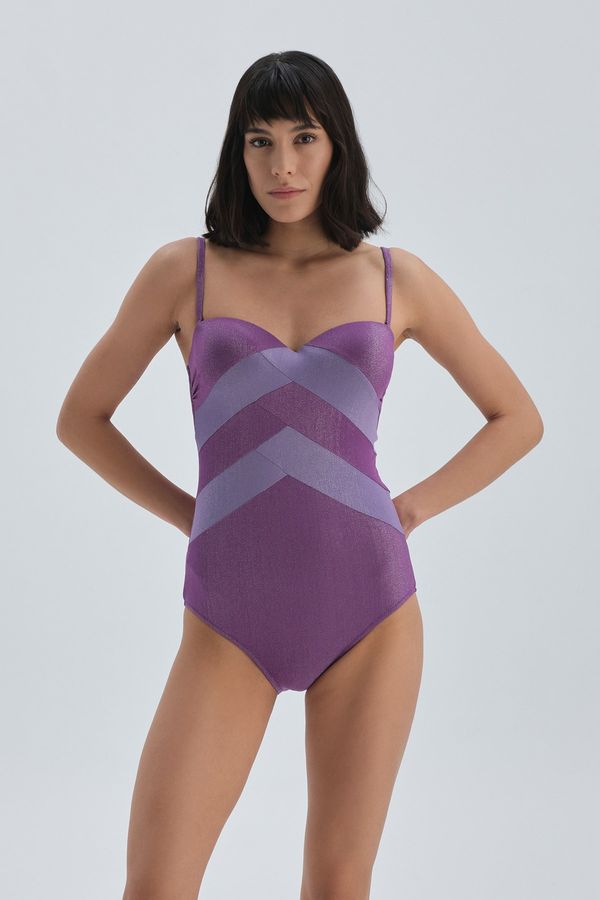 Dagi Dagi Swimsuit - Purple - Colorblock