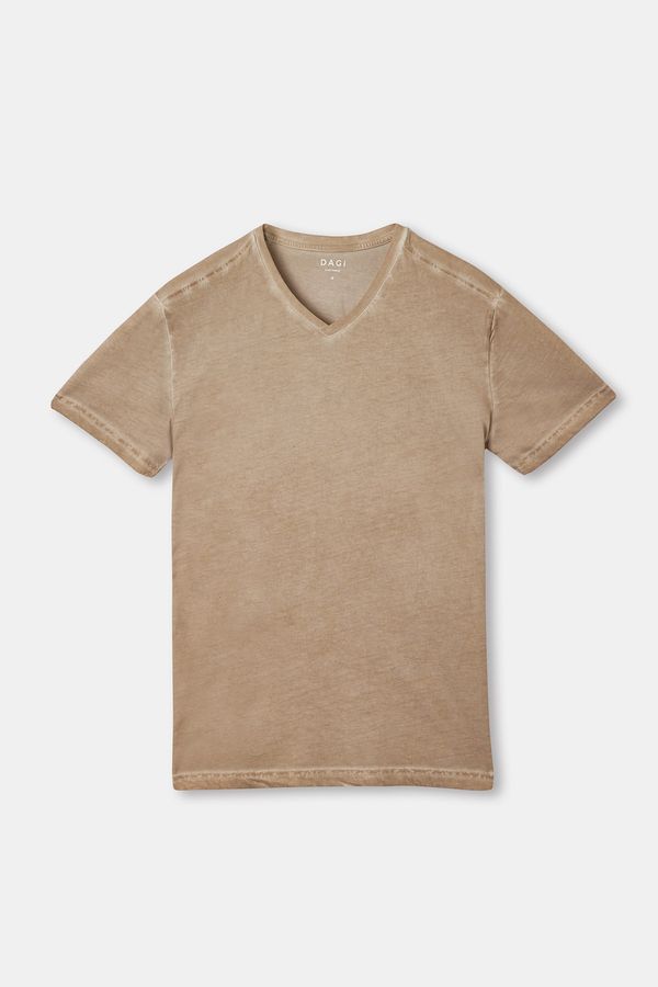 Dagi Dagi T-Shirt - Beige - Regular fit