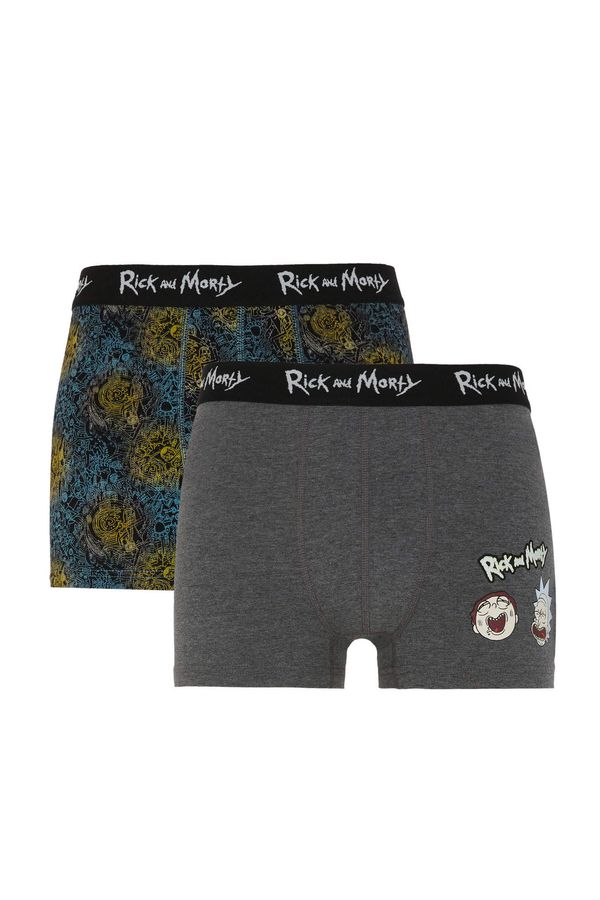 DEFACTO DEFACTO 2 Pack Rick And Morty Print Boxer Set