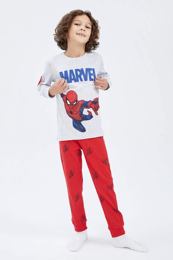 DEFACTO DEFACTO 2 piece Regular Fit Spiderman Licensed Knitted Pyjamas