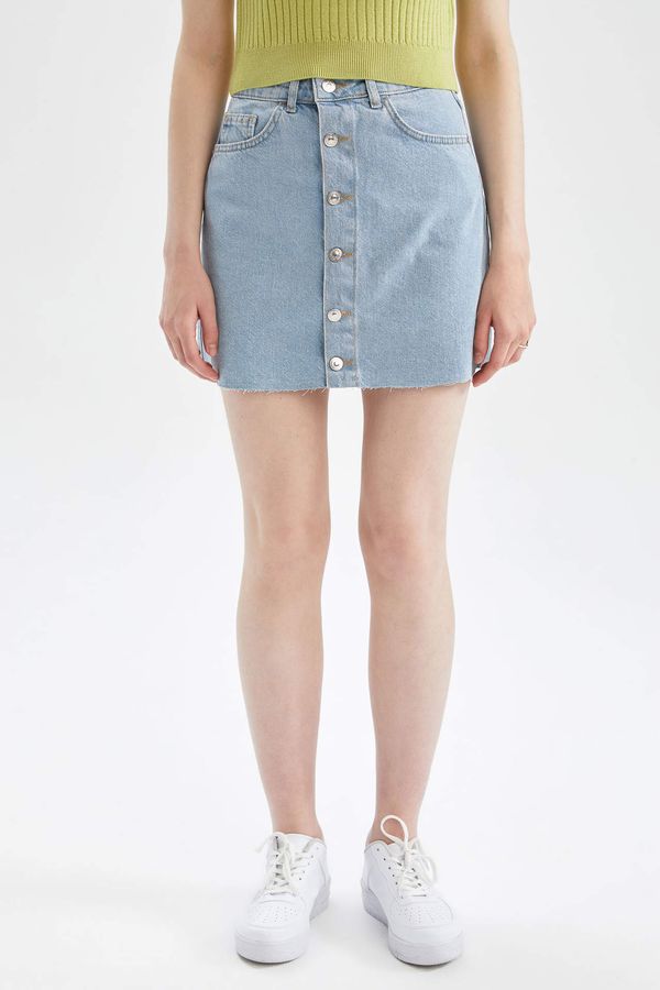 DEFACTO DEFACTO A Cut Mini Jean Skirt