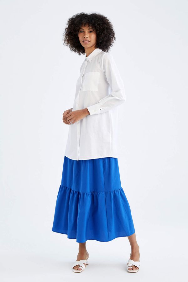 DEFACTO DEFACTO A-Line Poplin Maxi Skirt