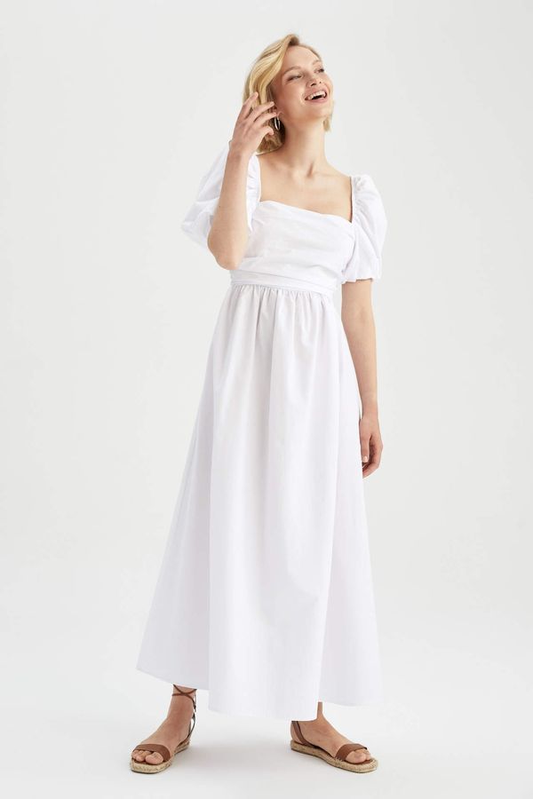 DEFACTO DEFACTO A Line Short Sleeve Maxi Short Sleeve Woven Dress