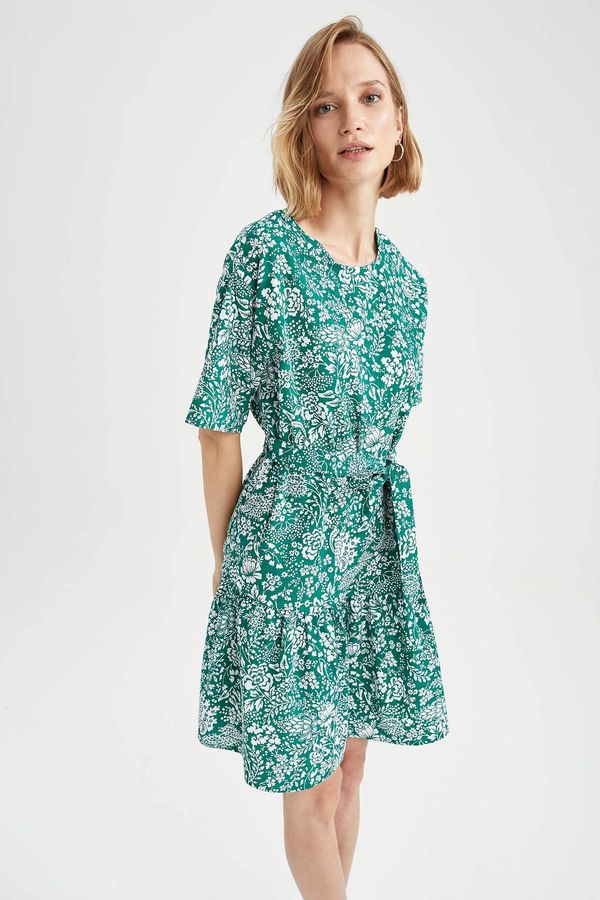 DEFACTO DEFACTO A Line Short Sleeve Short Sleeve Woven Dress