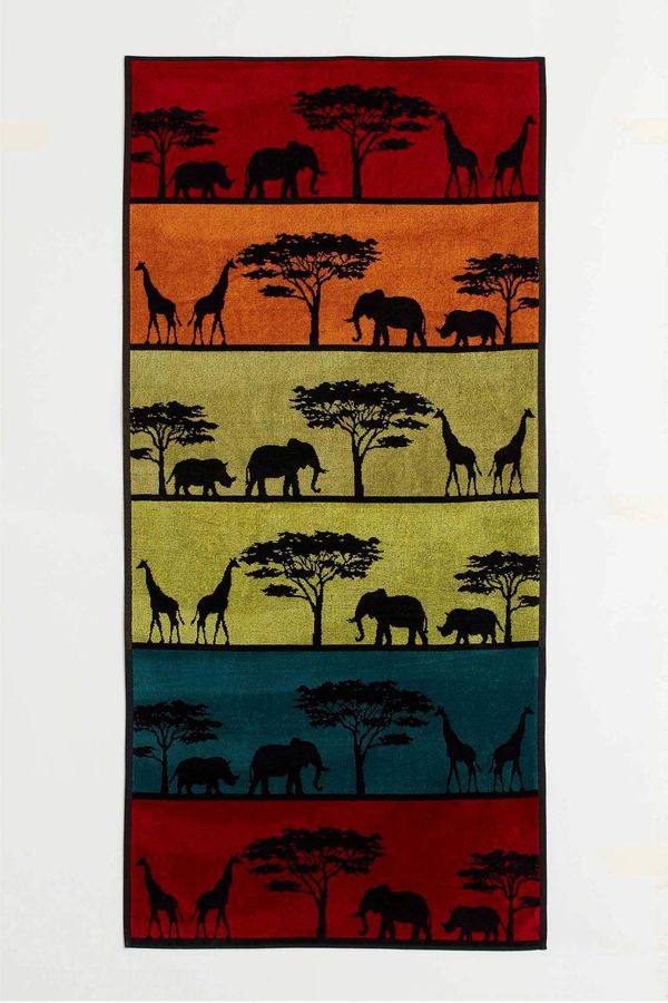 DEFACTO DEFACTO Animal Print Beach Towel