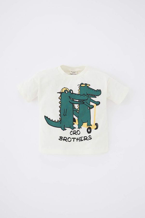 DEFACTO DEFACTO Baby Boy Animal Pattern Short Sleeve T-Shirt