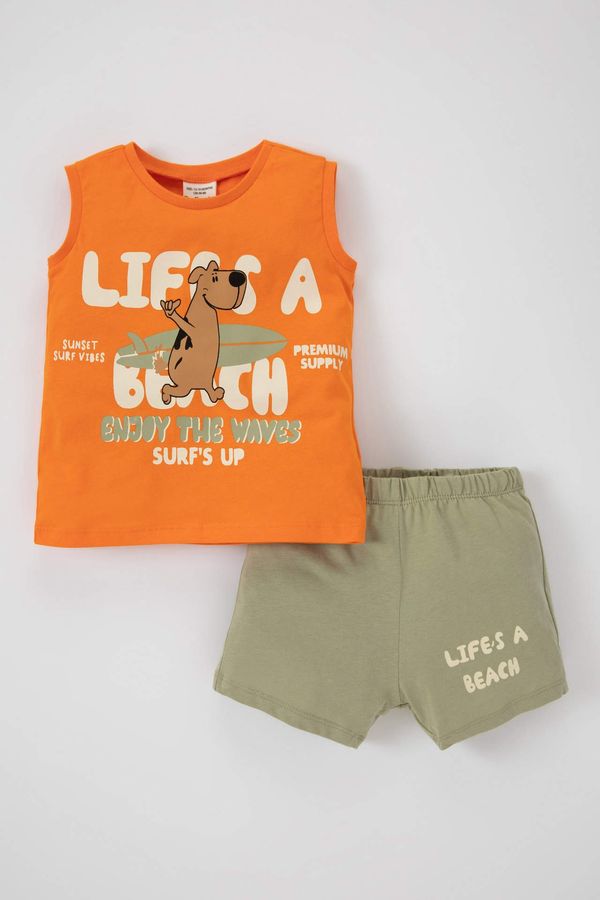 DEFACTO DEFACTO Baby Boy Printed Athlete Shorts 2-Pack Set