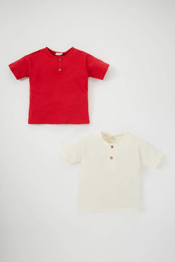DEFACTO DEFACTO Baby Boy Regular Fit 2-pack Short Sleeve T-Shirt