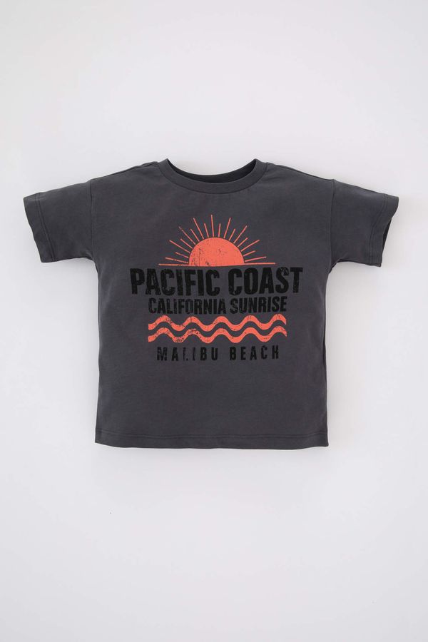 DEFACTO DEFACTO Baby Boy Regular Fit Printed Short Sleeve T-Shirt