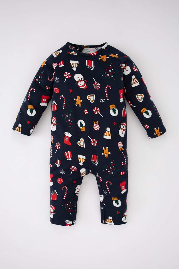 DEFACTO DEFACTO Baby Boy Regular Fit Thin Sweatshirt Fabric Jumpsuit