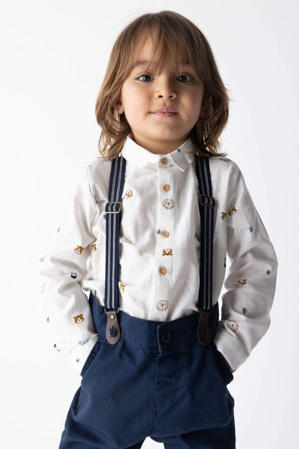 DEFACTO DEFACTO Baby Boy Shirt Collar Long Sleeve Shirt