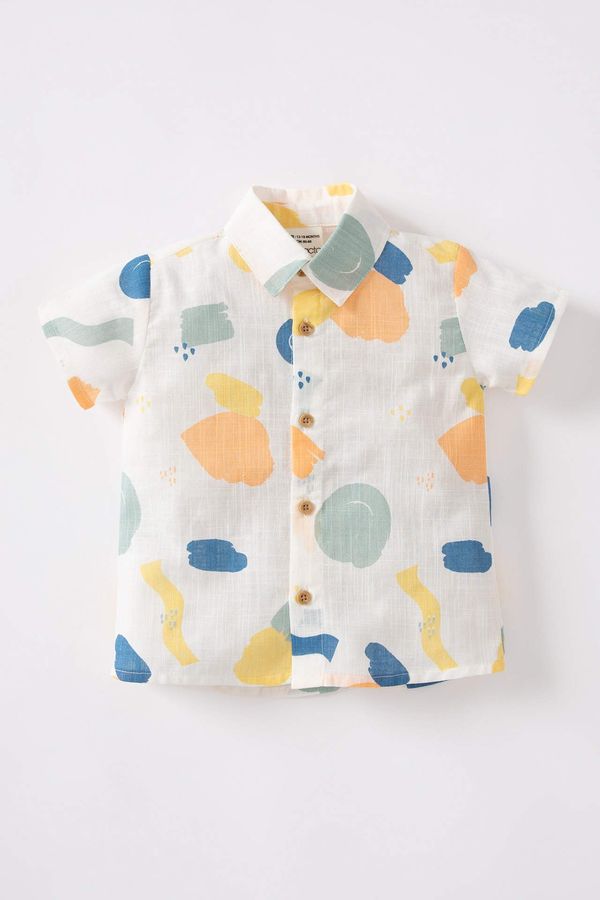 DEFACTO DEFACTO Baby Boy Shirt Collar Short Sleeve Shirt