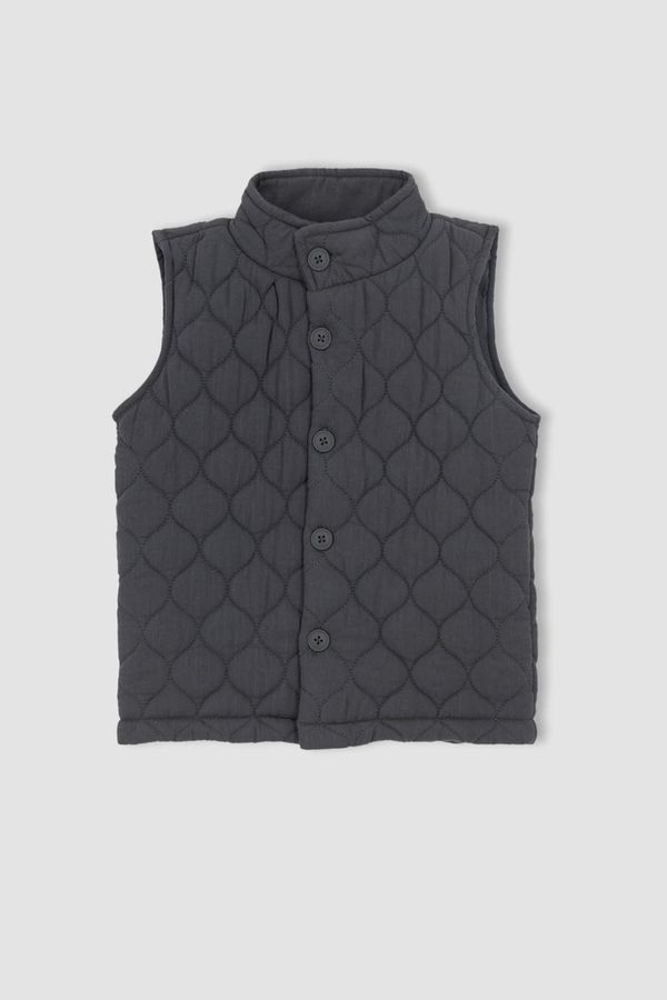 DEFACTO DEFACTO Baby Boy Stand Up Collar Quilted Seasonal Inflatable Vest
