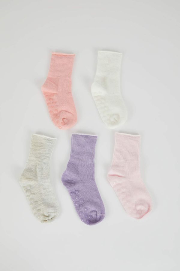 DEFACTO DEFACTO Baby Girl 5 Pack Cotton Long Socks