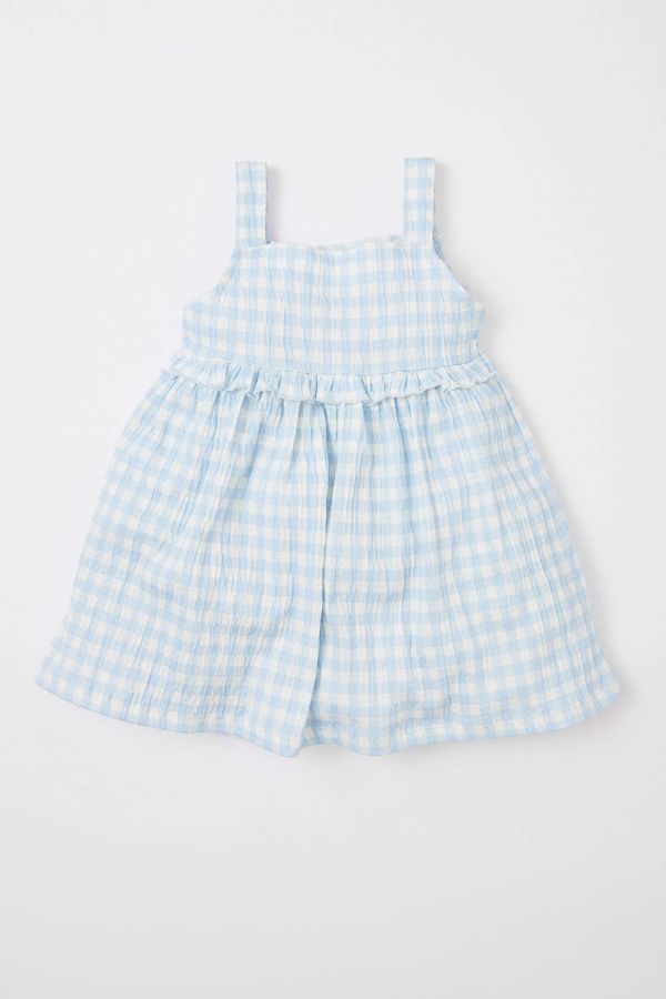 DEFACTO DEFACTO Baby Girl Gingham Strap Dress