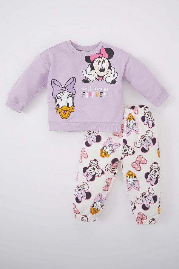 DEFACTO DEFACTO Baby Girls Disney Mickey & Minnie Licensed Crew Neck Sweatshirt Fabric 2 Pack