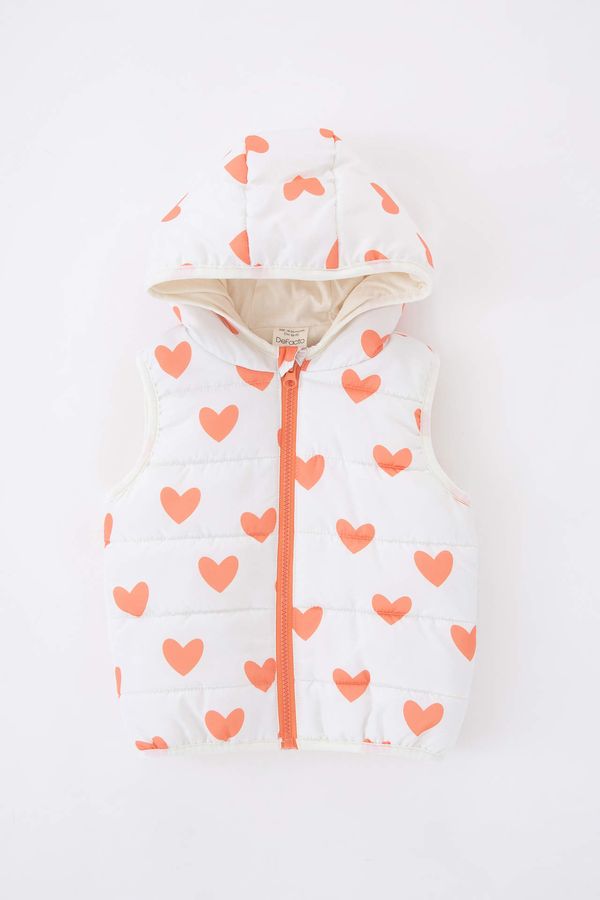 DEFACTO DEFACTO Baby Girls Water Repellent Hooded Inflatable Vest