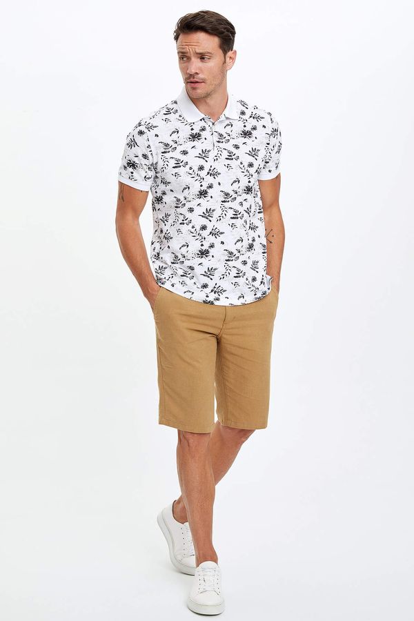 DEFACTO DEFACTO Basic Linen Bermuda Shorts