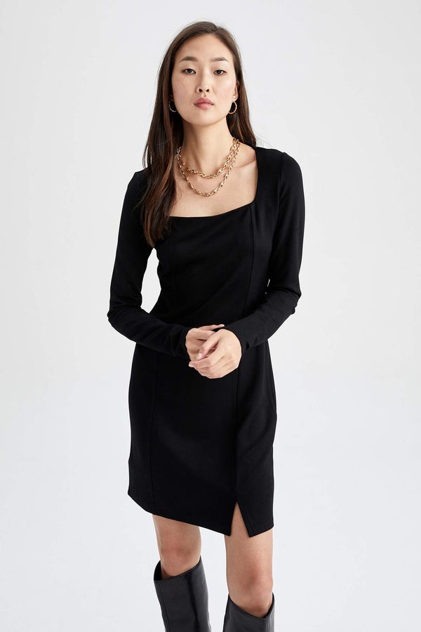 DEFACTO DEFACTO Bodycon Long Sleeve Mini Long Sleeve Dress