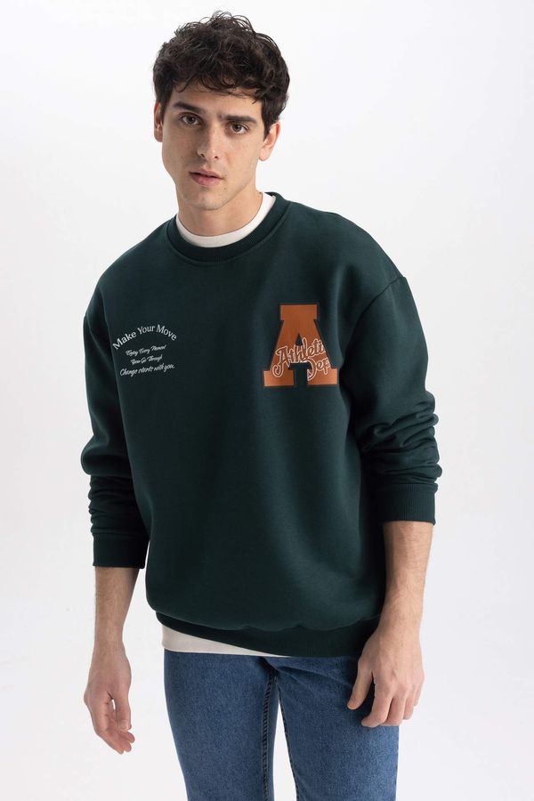 DEFACTO DEFACTO Boxy Fit Crew Neck Sweatshirt