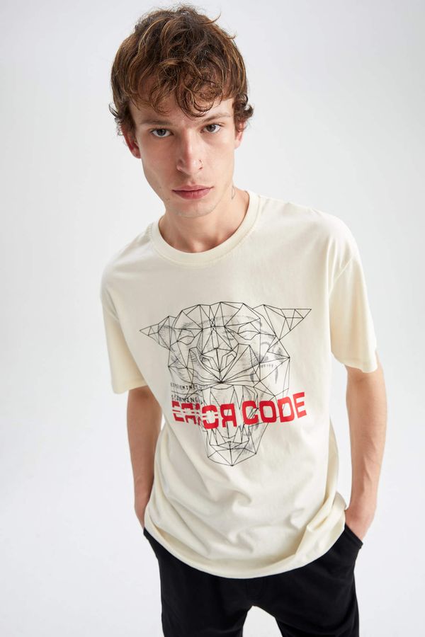 DEFACTO DEFACTO Boxy Fit Crew Neck T-Shirt