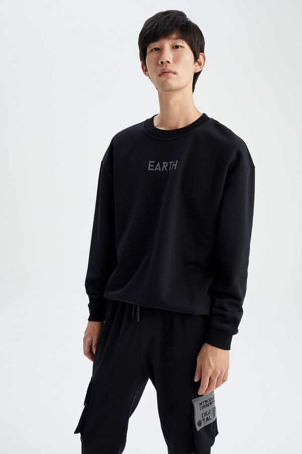 DEFACTO DEFACTO Boxy Fit Long Sleeve Sweat Shirt