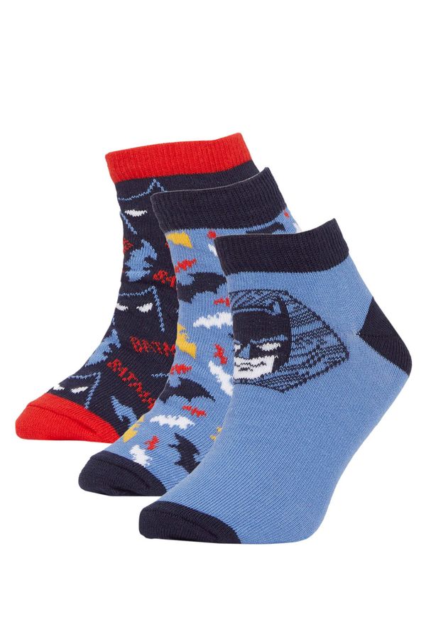 DEFACTO DEFACTO Boy Batman Licensed Cotton 3 Pack Short Socks