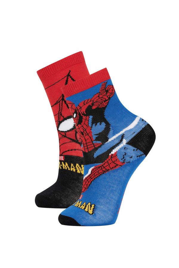 DEFACTO DEFACTO Boy Marvel Spiderman Licensed 2-Pack Cotton Long Socks