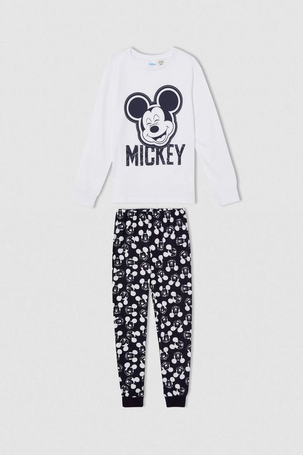 DEFACTO DEFACTO Boy Mickey Mouse Licenced Long Sleeve Pyjamas Set