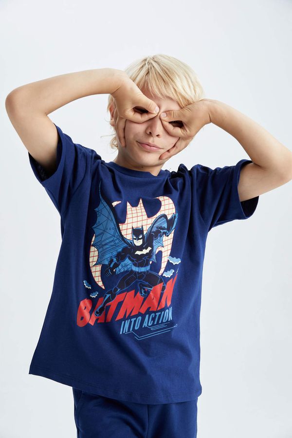 DEFACTO DEFACTO Boy Oversized Short Sleeve Batman Print T-Shirt