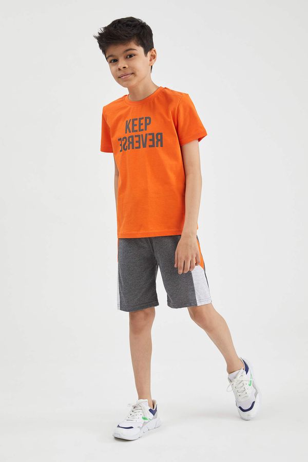DEFACTO DEFACTO Boy Printed T-Shirt And Shorts Set