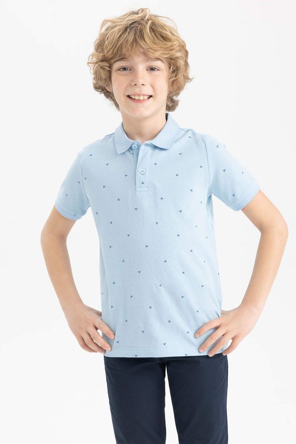 DEFACTO DEFACTO Boy Regular Fit Polo Neck Pique Short Sleeved Polo T-Shirt