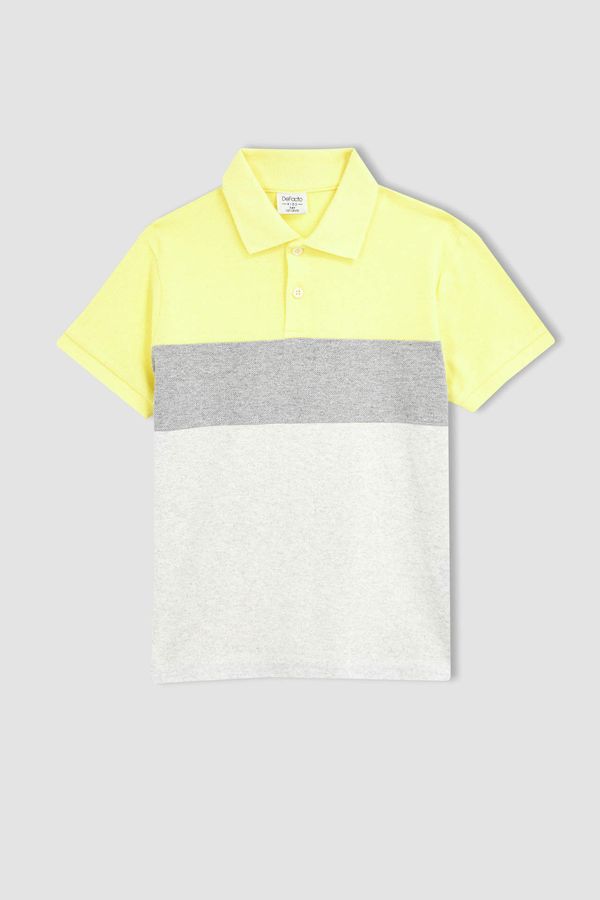 DEFACTO DEFACTO Boy Regular Fit Short Sleeve Colour Block T-Shirt