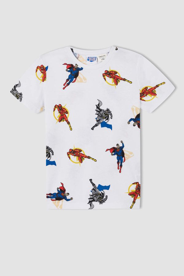 DEFACTO DEFACTO Boy Regular Fit Shot Sleeve Justice League Print T-Shirt