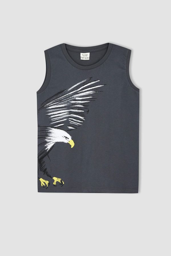 DEFACTO DEFACTO Boy Regular Fit Sleeveless Eagle Print Vest