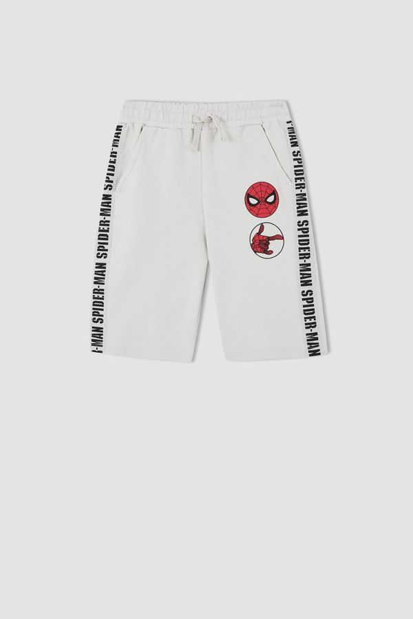 DEFACTO DEFACTO Boy Regular Fit Spiderman Print Bermuda Shorts