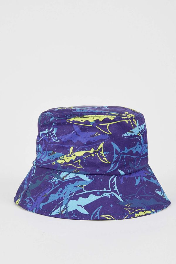 DEFACTO DEFACTO Boy Shark Printed Bucket Hat
