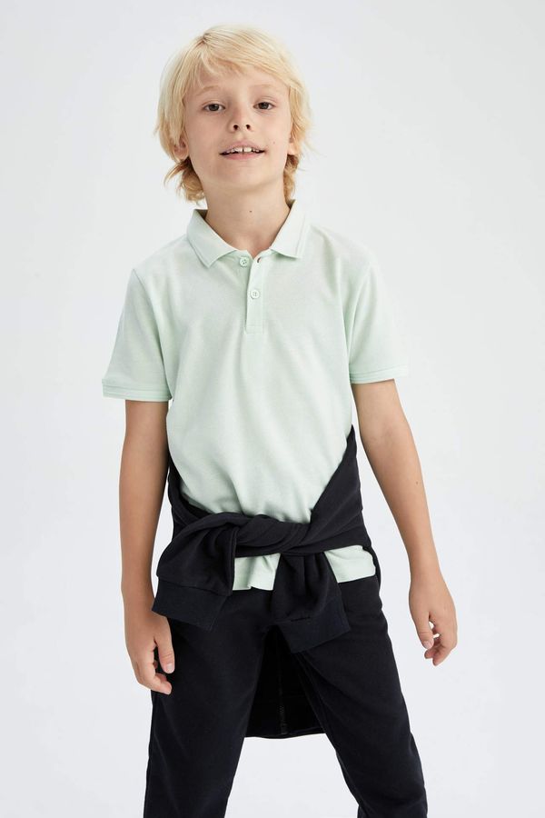 DEFACTO DEFACTO Boy Shirt Collar Short Sleeve T-Shirt