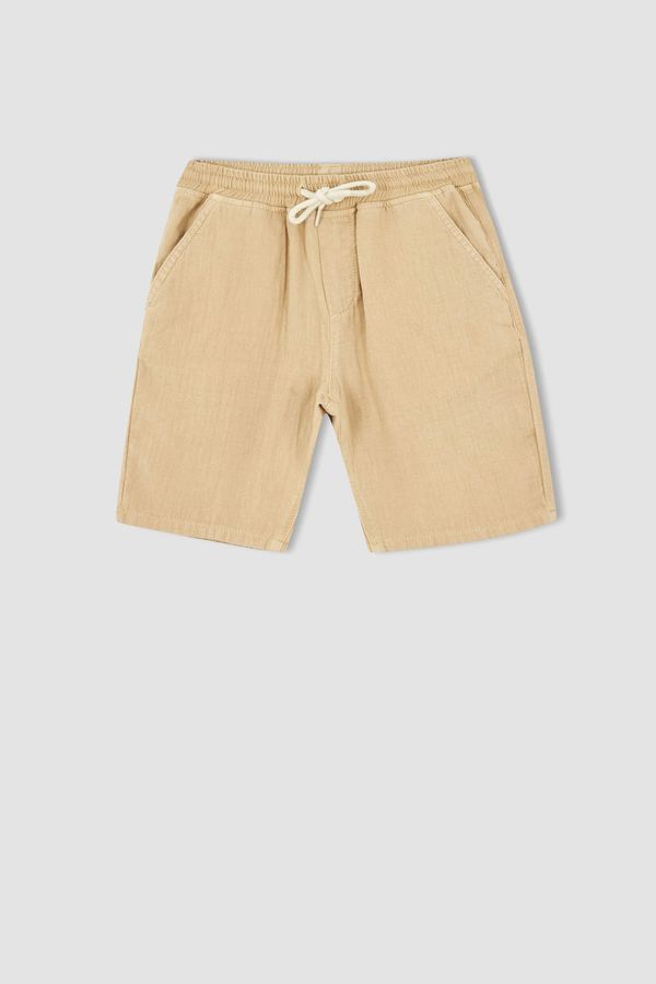 DEFACTO DEFACTO Boy Tie Waist Mini Bermuda Short