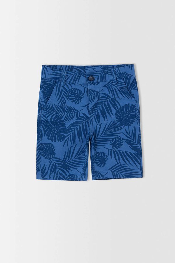DEFACTO DEFACTO Boy Tropical Patterned Bermuda Shorts
